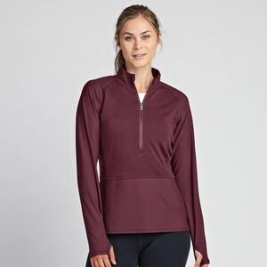 New KORSA by Roadrunner Sports Womens Wool RibTech Half Zip Athletic Top XS